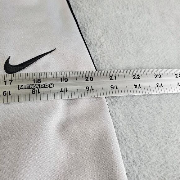 Nike Pants Mens Large Gray Baseball Softball Dri Fit Flat Front Swoosh Logo - Picture 6 of 11